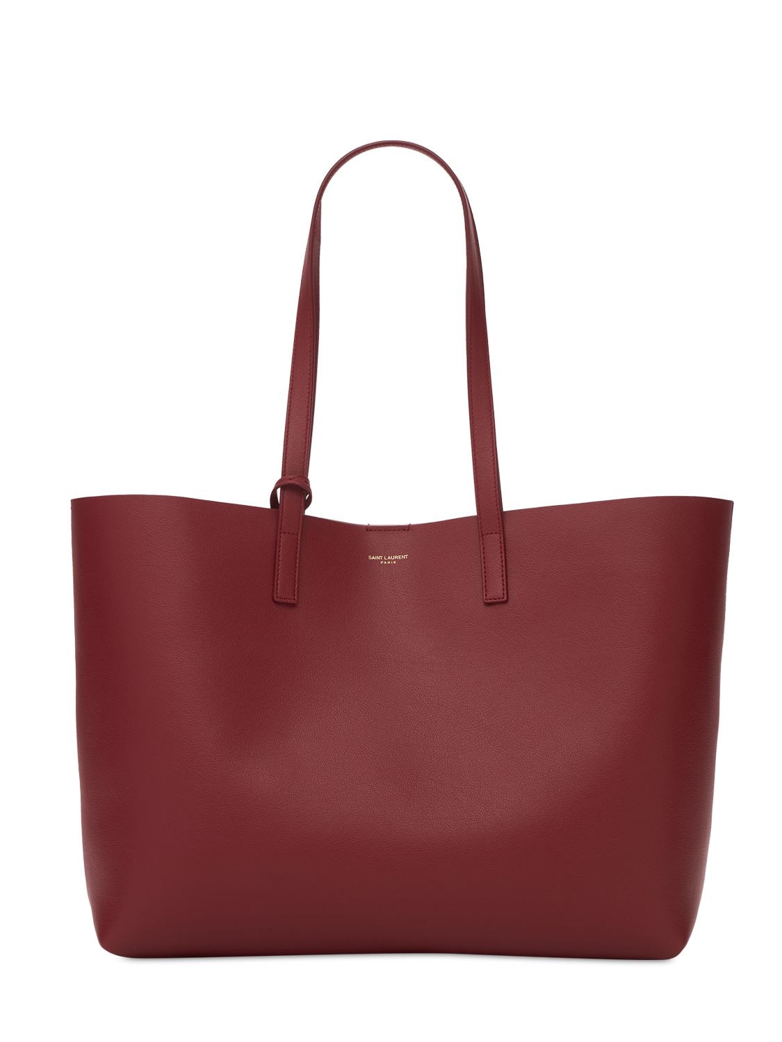 Saint Laurent Leather Bag In Opyum Red