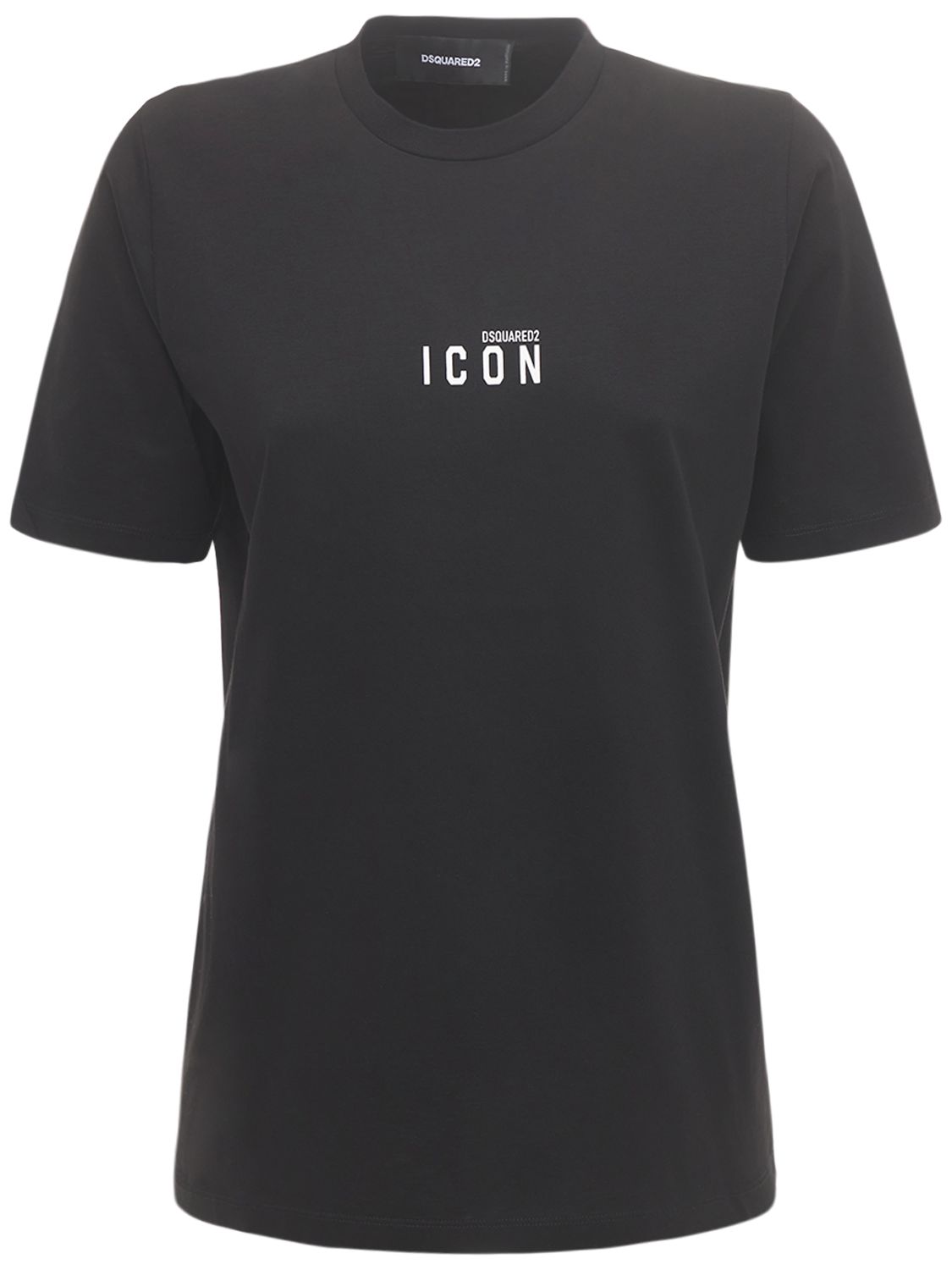 T-shirt Aus Baumwolljersey Mit Icon-logo