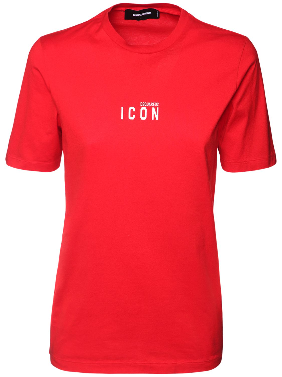 T-shirt Aus Baumwolljersey Mit Icon-logo