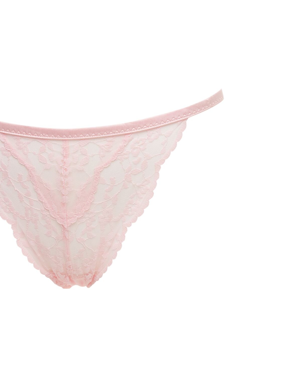 Stella McCartney Clementine Glancing Lace Low Rise Thong
