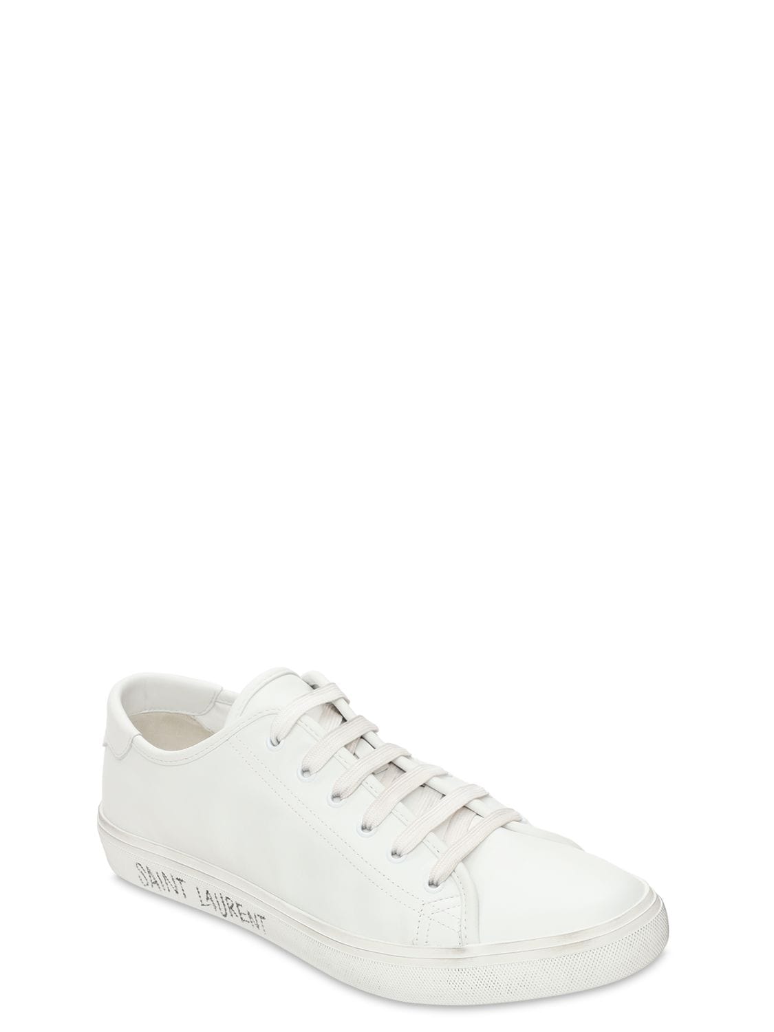 Saint Laurent Malibu Sneakers Smooth Leather In White ModeSens