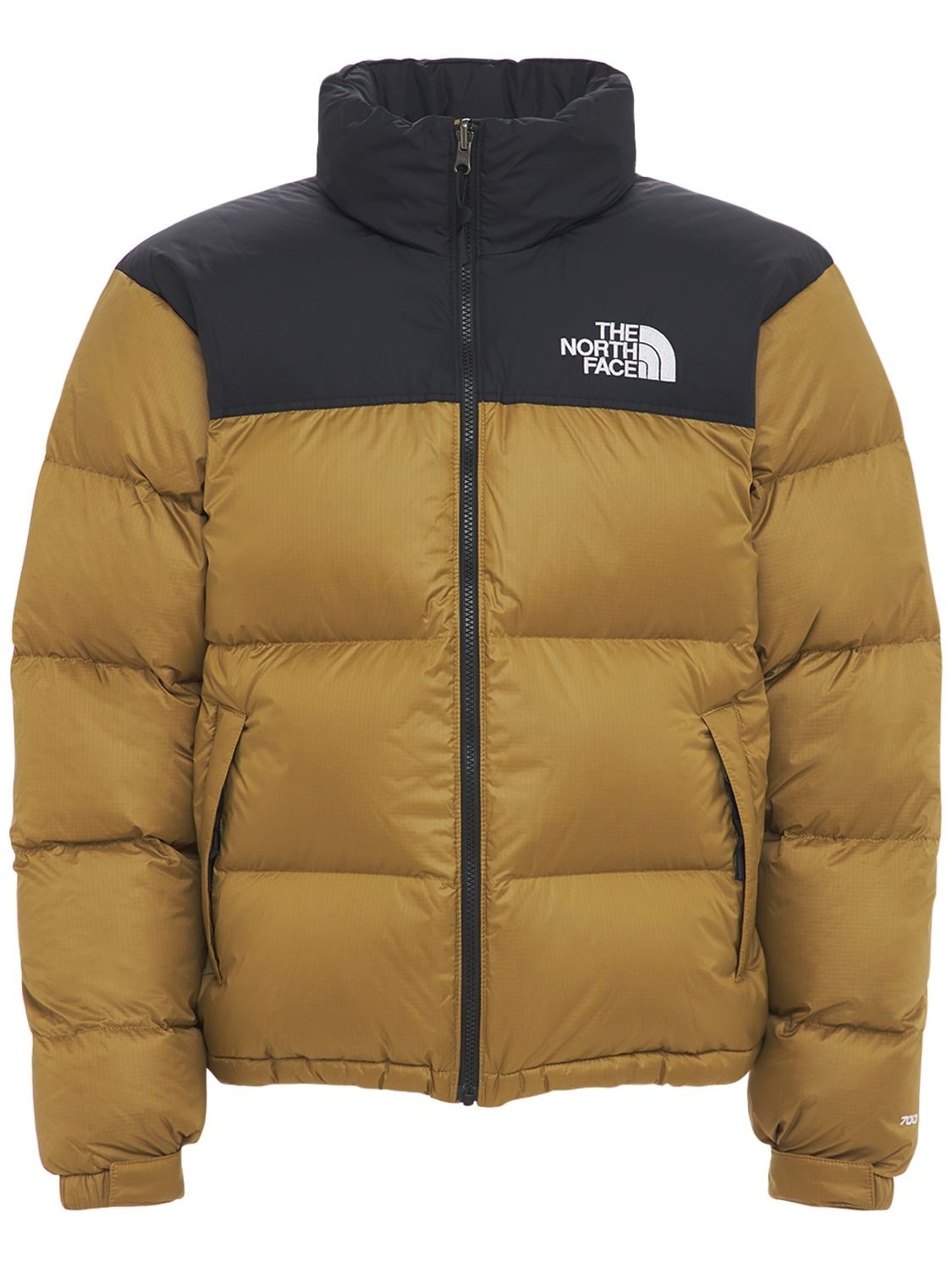 british khaki north face jacket