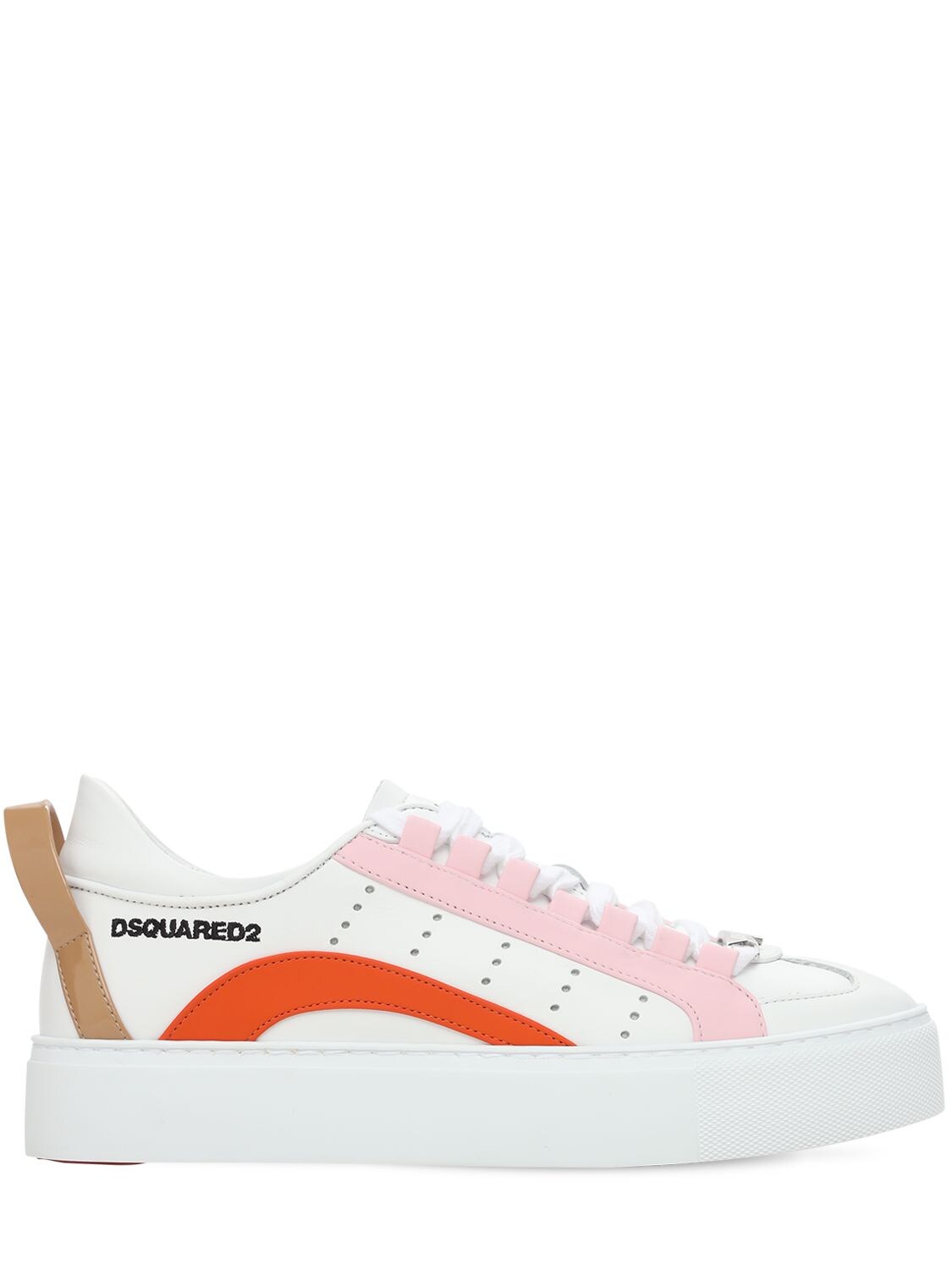 DSQUARED2 30MM 551 LEATHER & RUBBER SNEAKERS,73I0EO009-TTIWNJM1