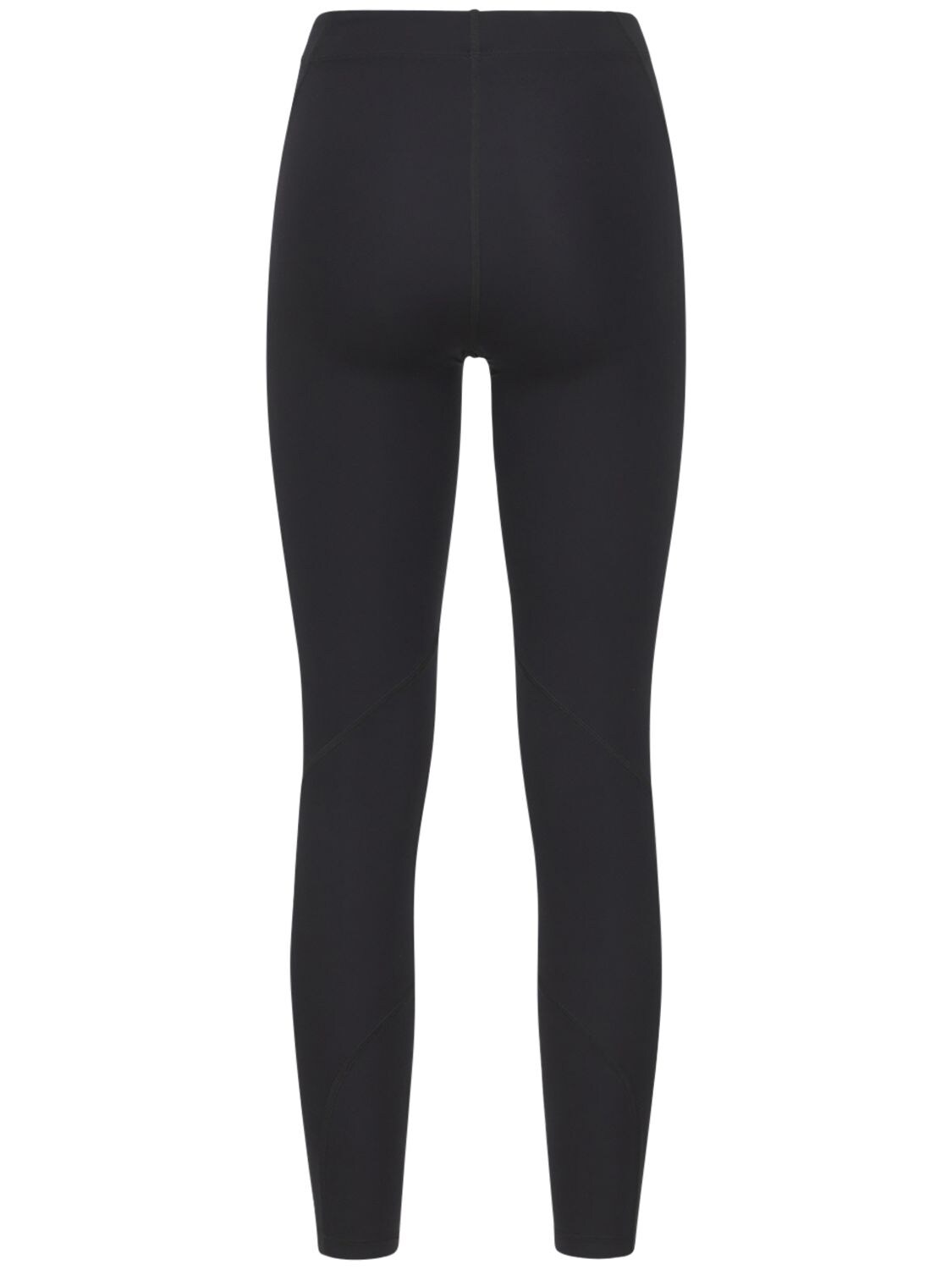 Shop Jil Sander Logo Stretch Technical Jersey Leggings In Black
