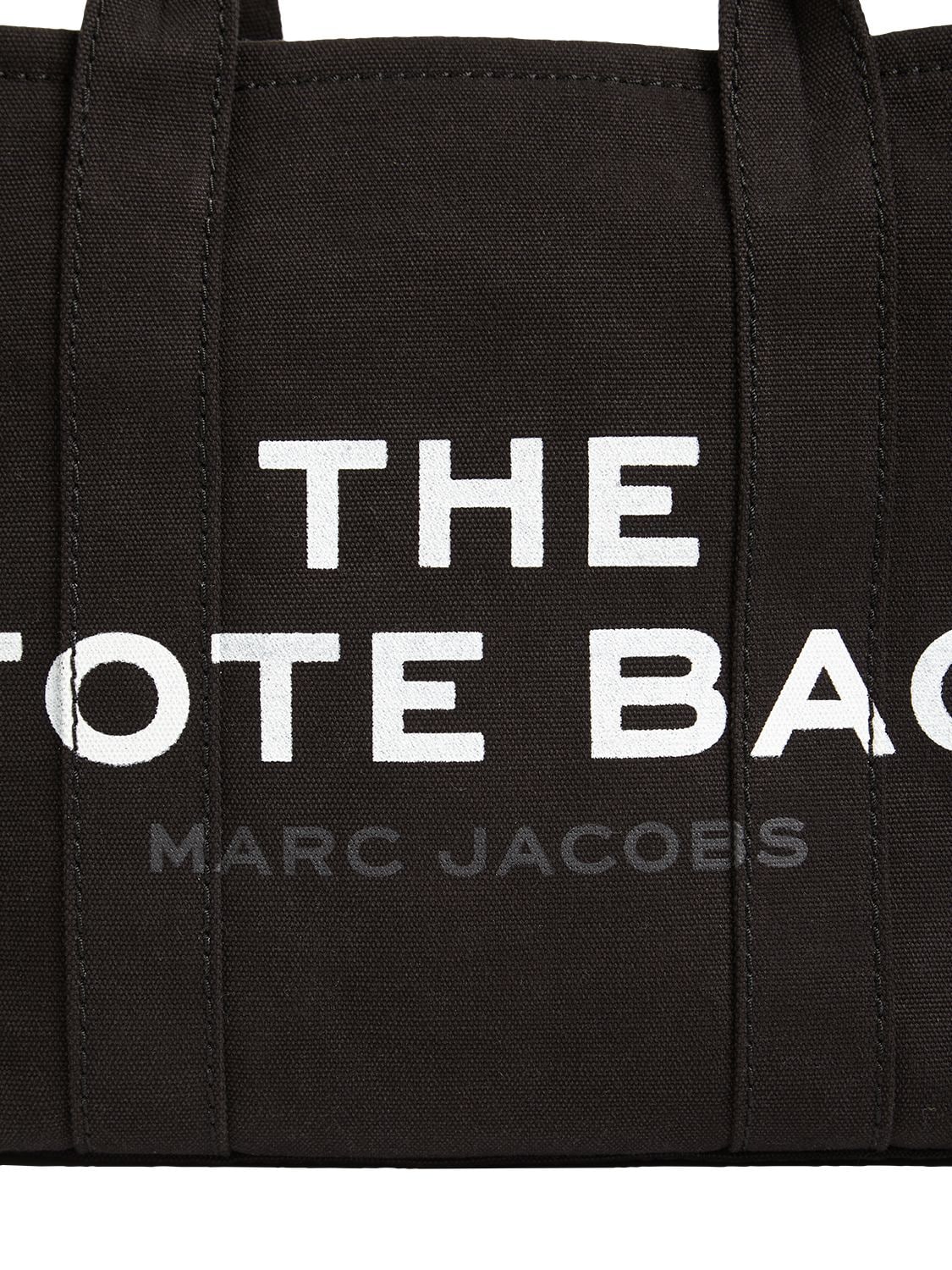 Shop Marc Jacobs The Medium Tote Canvas Bag In Black