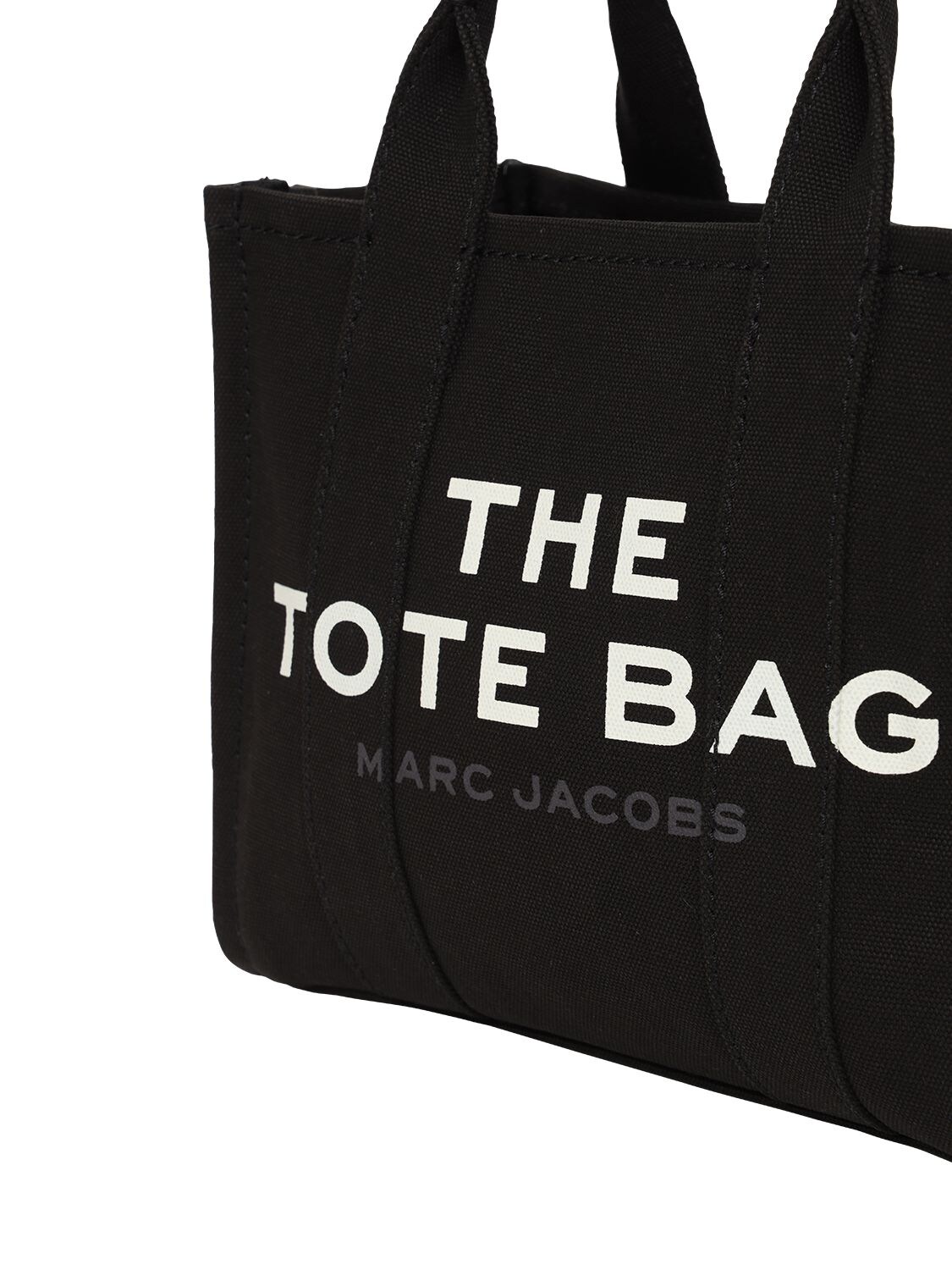 Shop Marc Jacobs The Small Canvas Tote Bag In Black