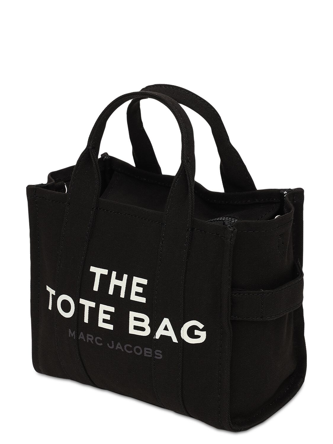 Shop Marc Jacobs The Small Canvas Tote Bag In Black