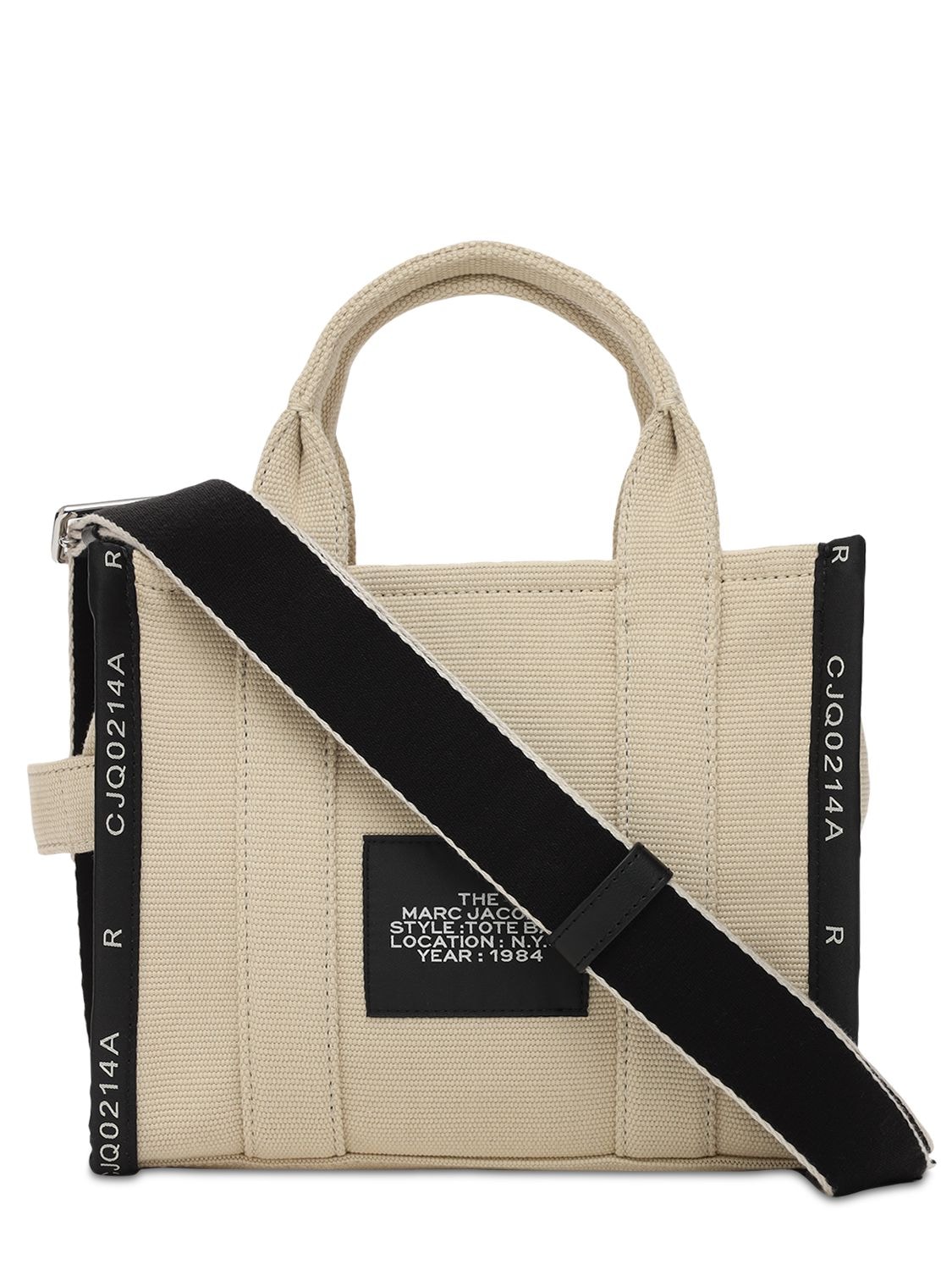 Marc Jacobs The Mini Tote Cotton Canvas Bag In Warm Sand | ModeSens