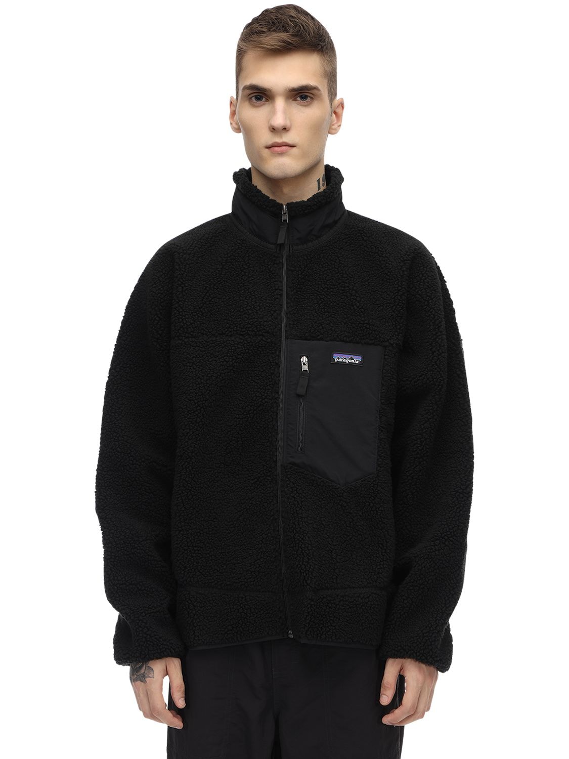 Patagonia Classic Retro-x® Fleece Jacket In Schwarz