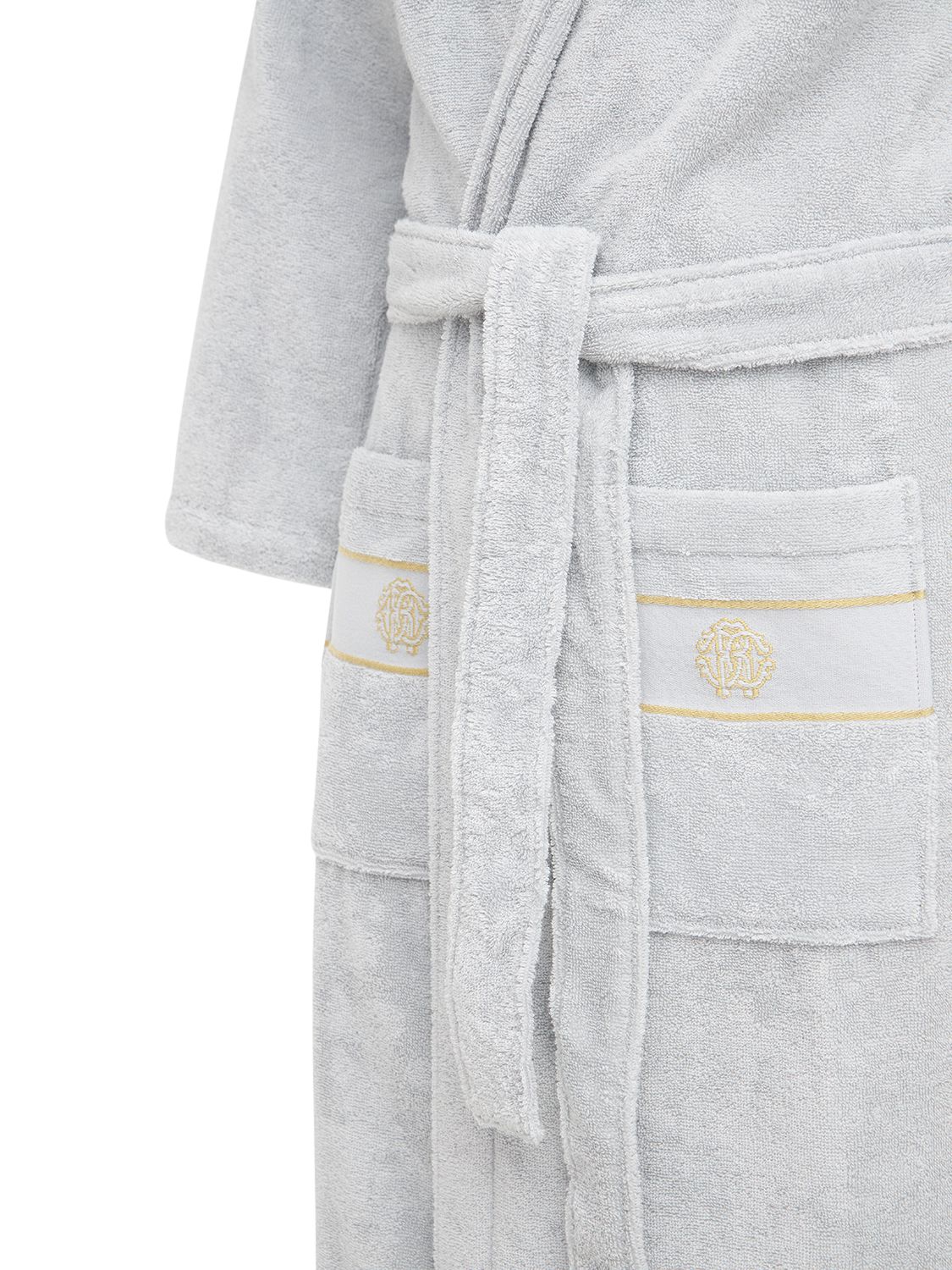 ROBERTO CAVALLI GOLD NEW COTTON BATHROBE 