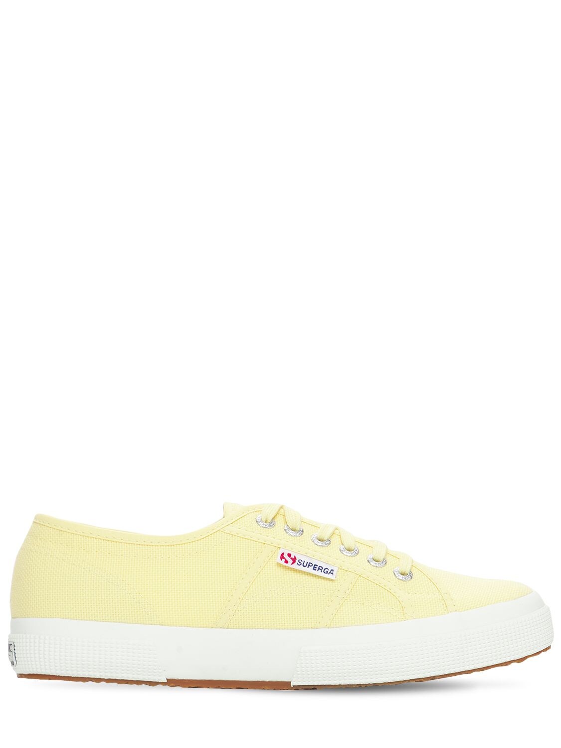 Superga Logo Canvas Sneakers In Yellow