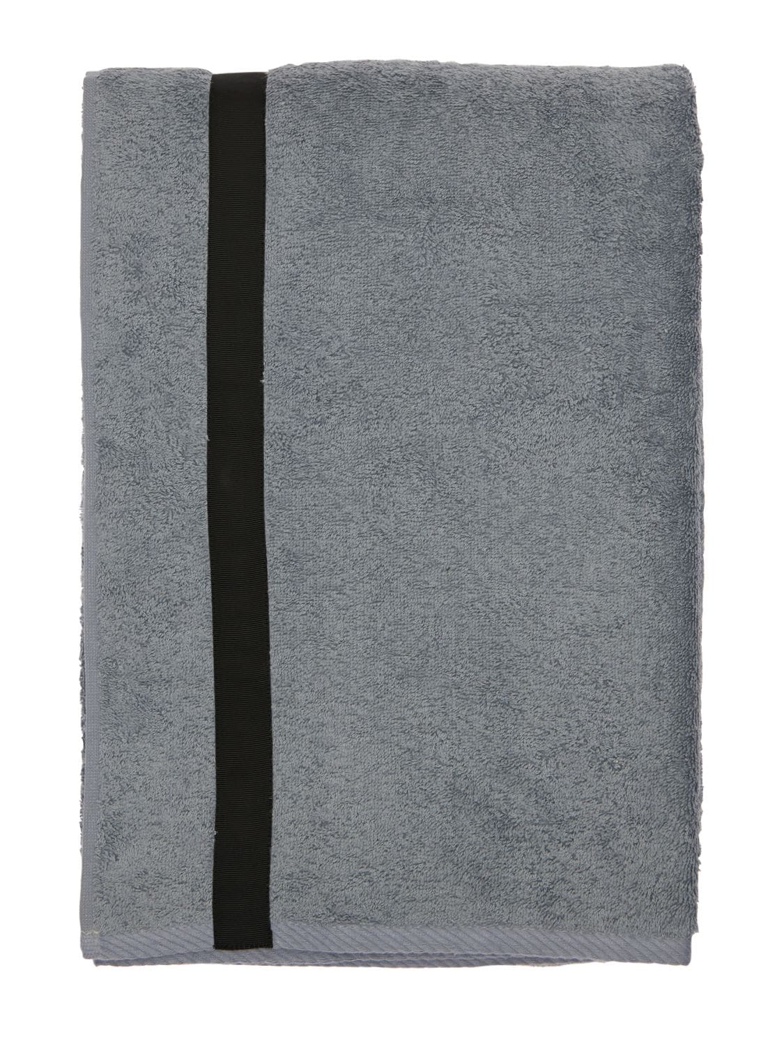 Alessandro Di Marco Cotton Terrycloth Bath Towel In Grey
