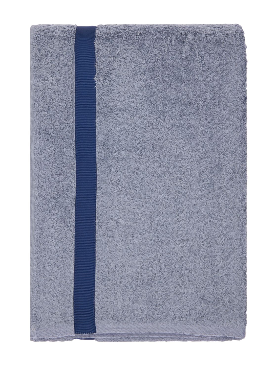 Alessandro Di Marco Cotton Terrycloth Bath Towel In Blue