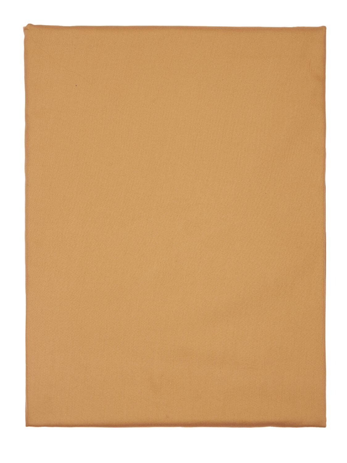 Alessandro Di Marco Cotton Satin Fitted Sheet In Beige Toffe