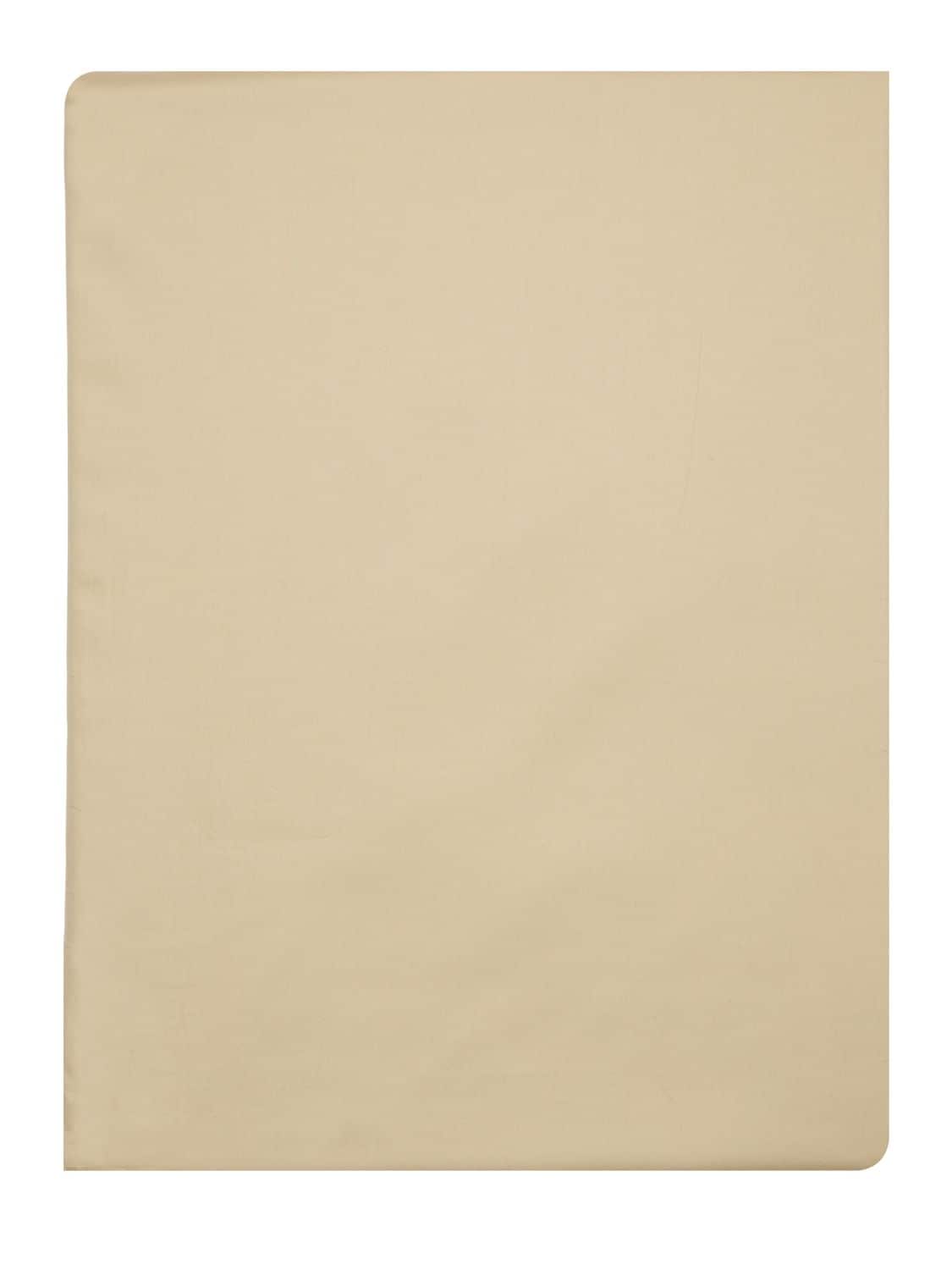 Alessandro Di Marco Cotton Satin Fitted Sheet In Sabbia