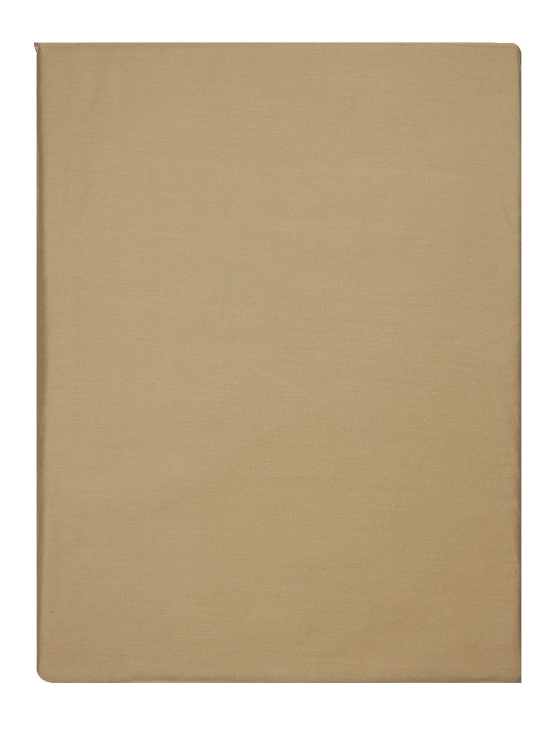 Alessandro Di Marco Cotton Satin Fitted Sheet In Khaki