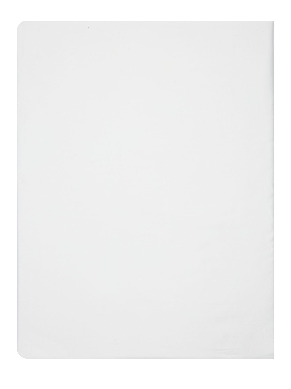 Alessandro Di Marco Cotton Satin Fitted Sheet In Bianco Naturale