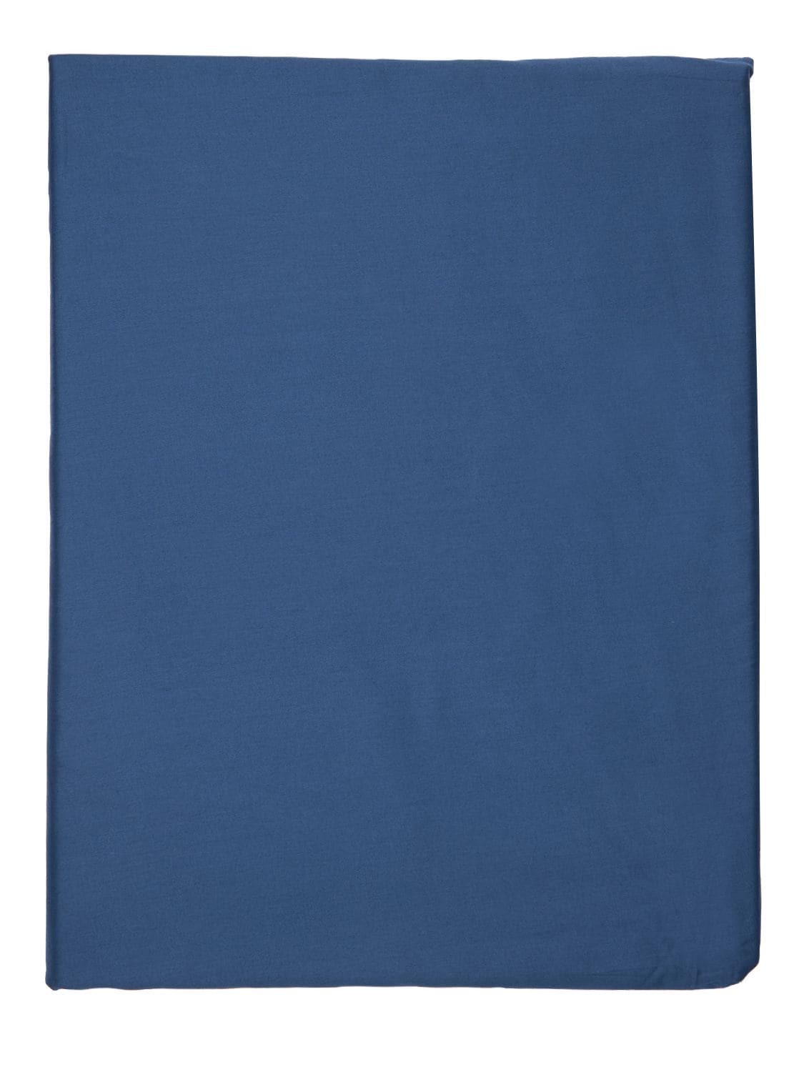 Alessandro Di Marco Cotton Satin Fitted Sheet In Blue