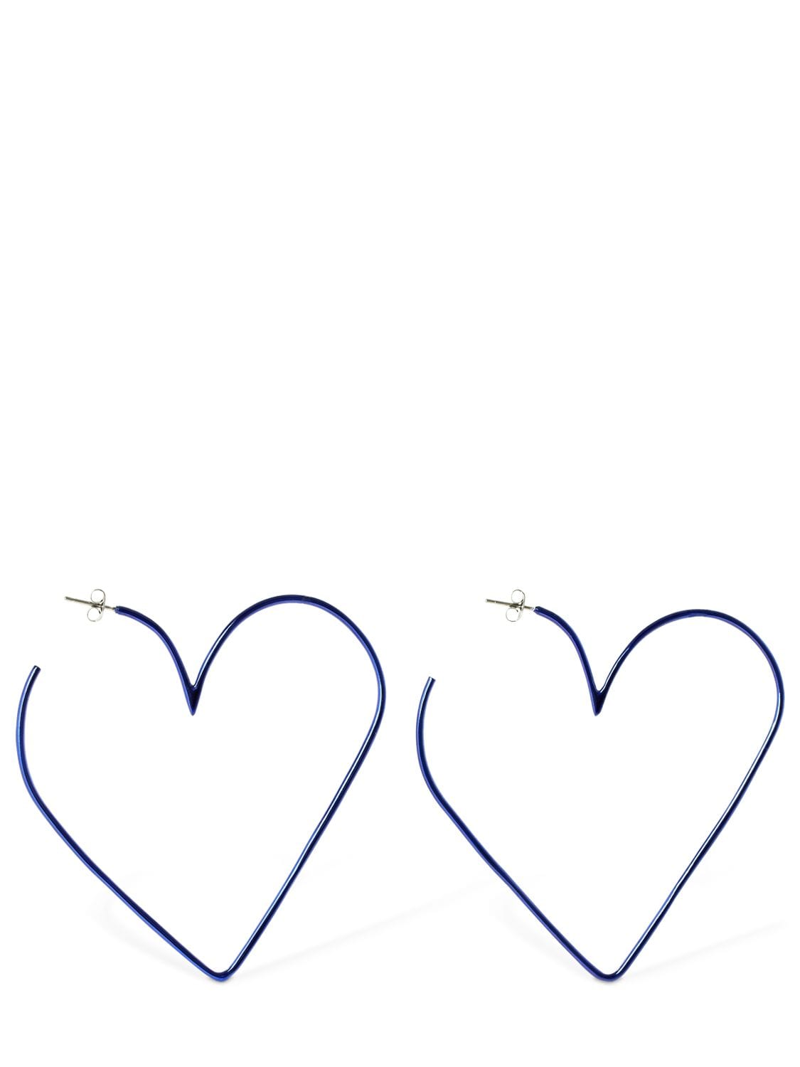 Isabel Marant In Love Big Hoop Earrings In Blue