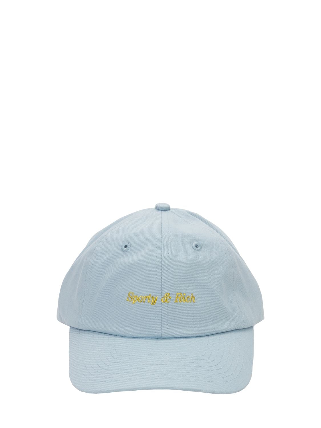 Sporty And Rich Classic Logo Baseball Hat In Blue