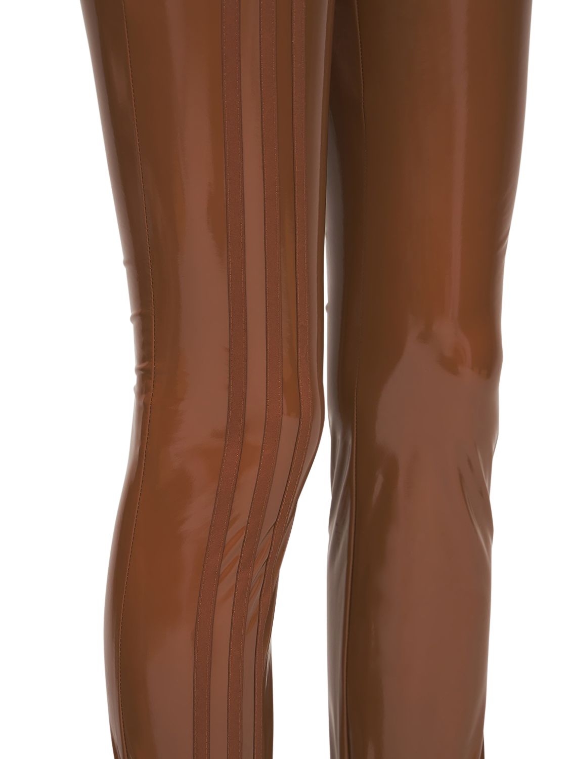 ADIDAS X IVY PARK 3-STRIPES HIGH WAIST LATEX PANTS