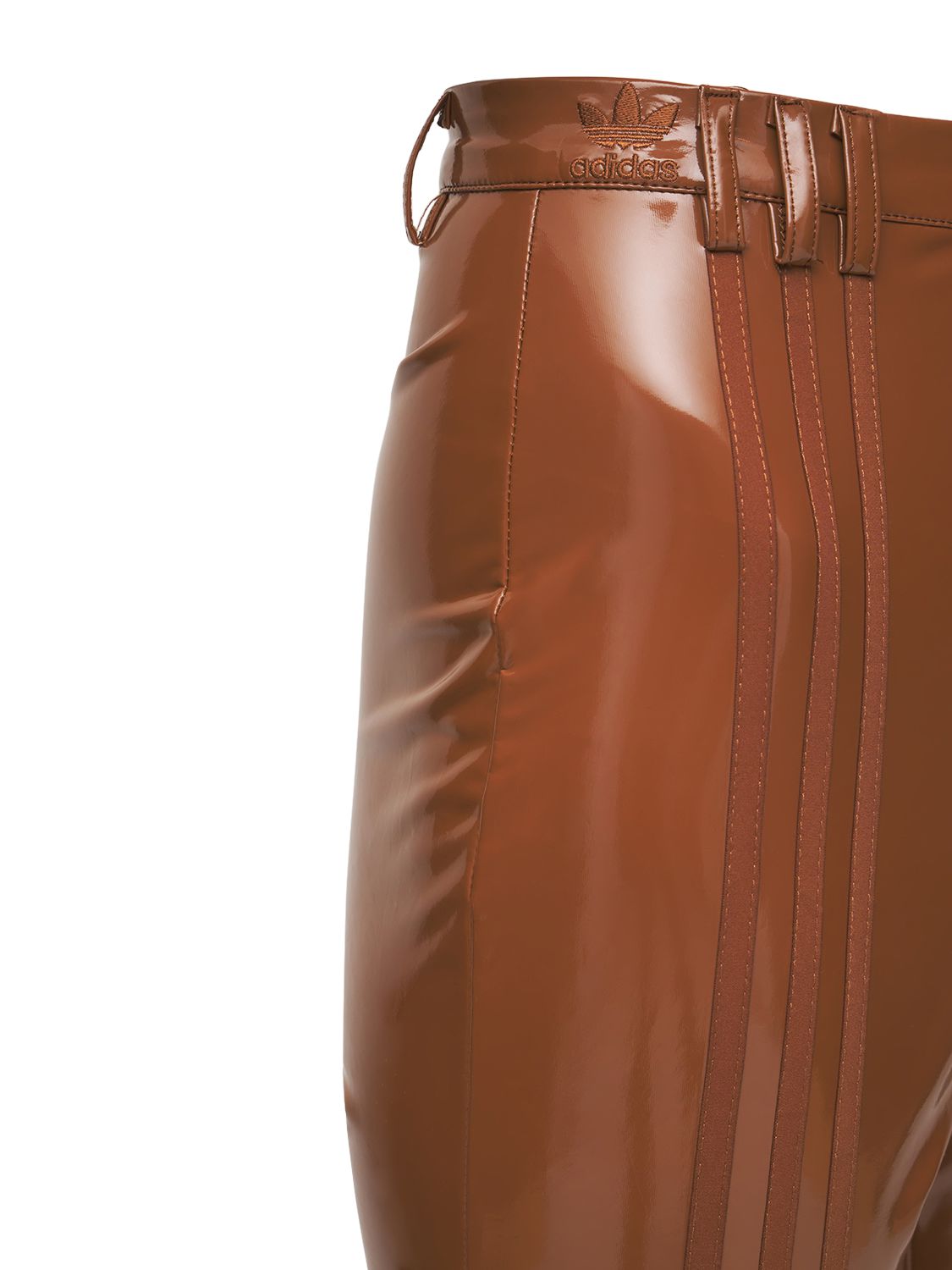 ADIDAS X IVY PARK 3-STRIPES HIGH WAIST LATEX PANTS