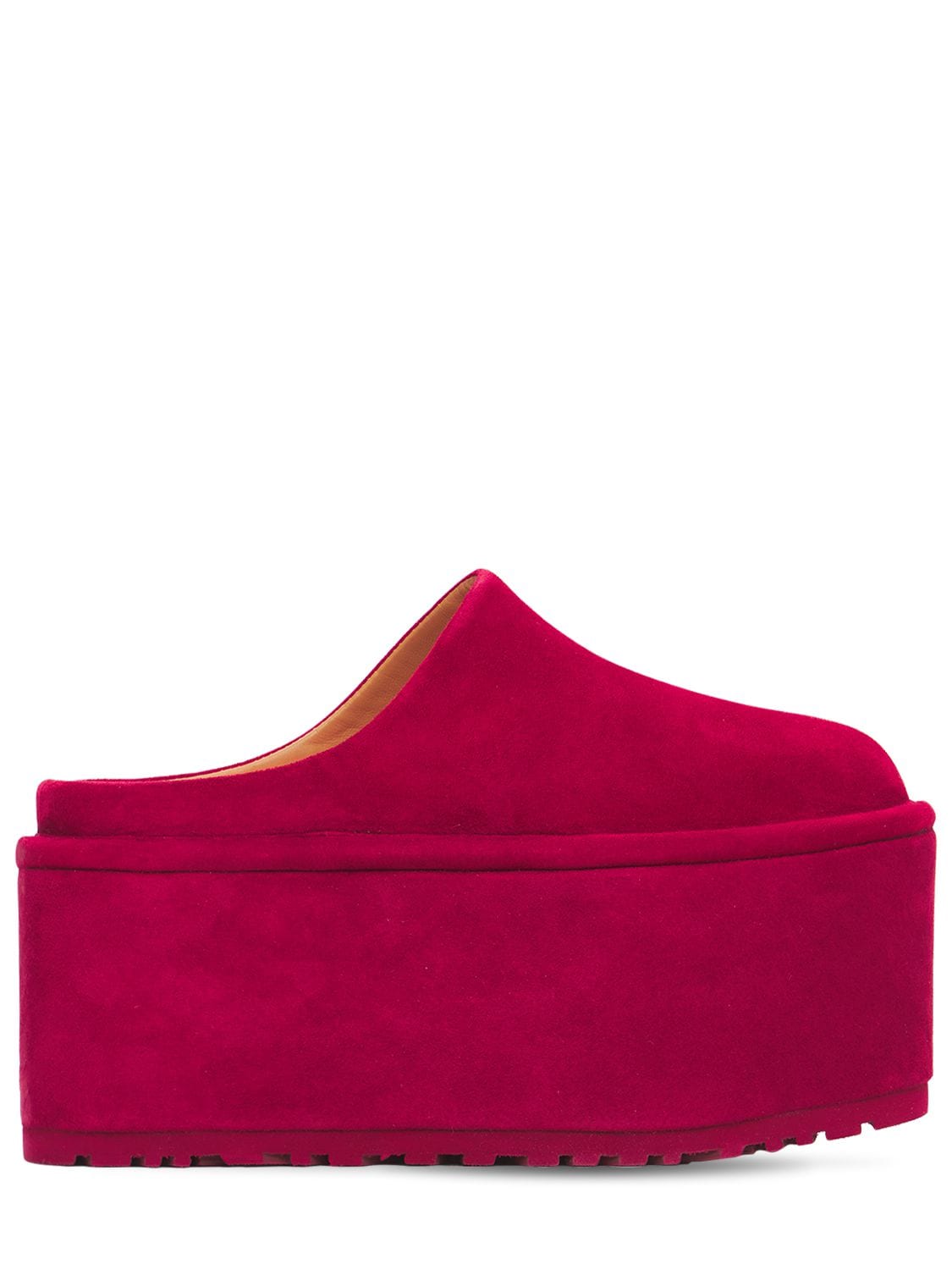 Ugg X Molly Goddard Platform Loafers In Dark Red
