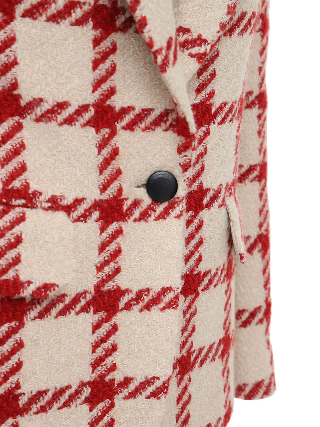 ISABEL MARANT KIOA CHECK WOOL BLEND BLAZER