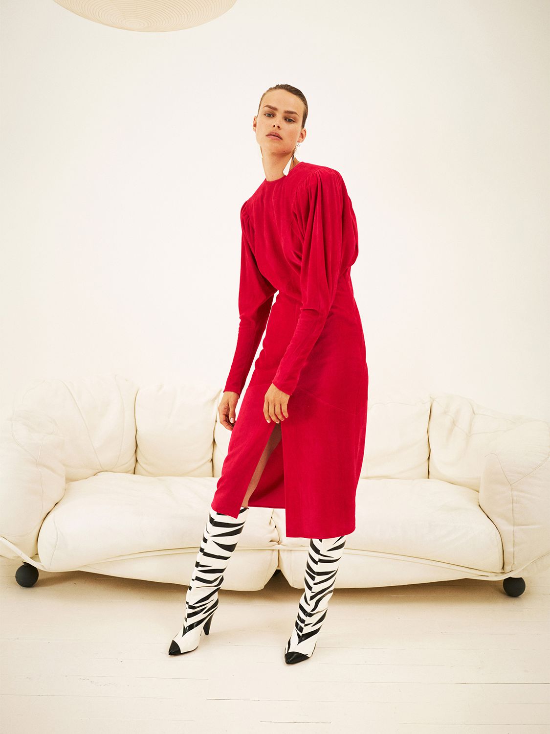 ISABEL MARANT VENIA CORDUROY MIDI DRESS