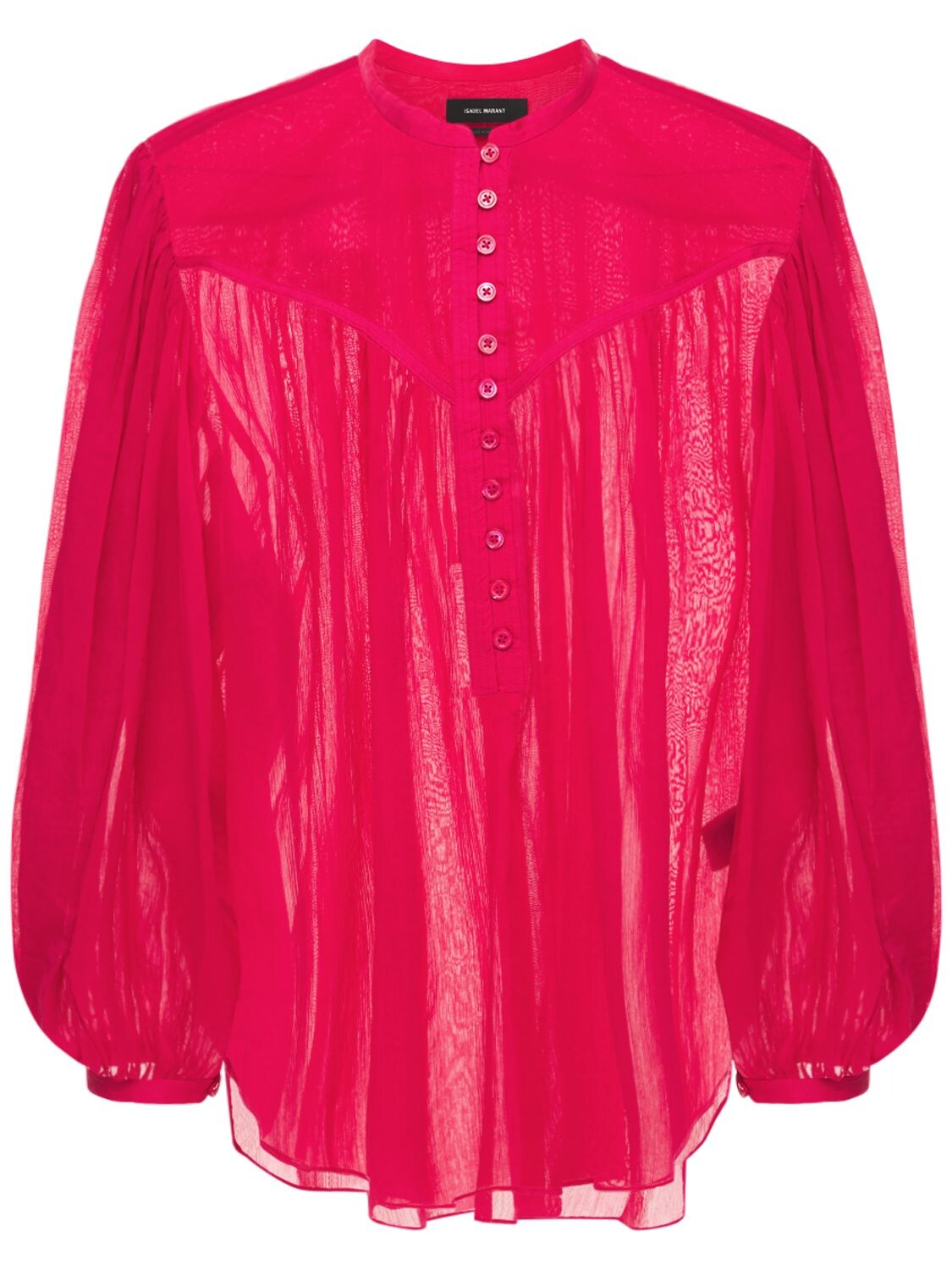 ISABEL MARANT “KILEDIA”棉&真丝薄纱衬衫,73I1K6016-NDBGQQ2