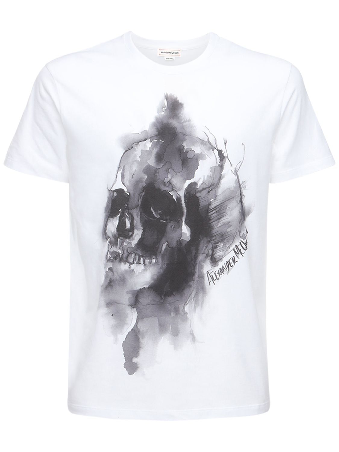 ALEXANDER MCQUEEN 骷髅印花棉质T恤,73I1UO025-MDKWMA2