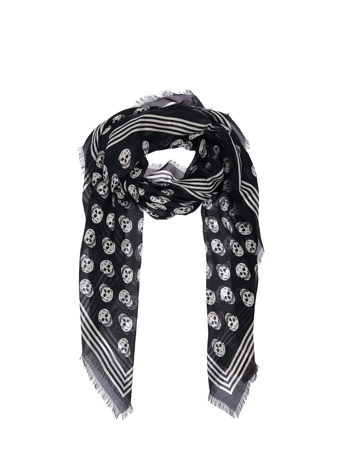 Skull Print Modal Scarf