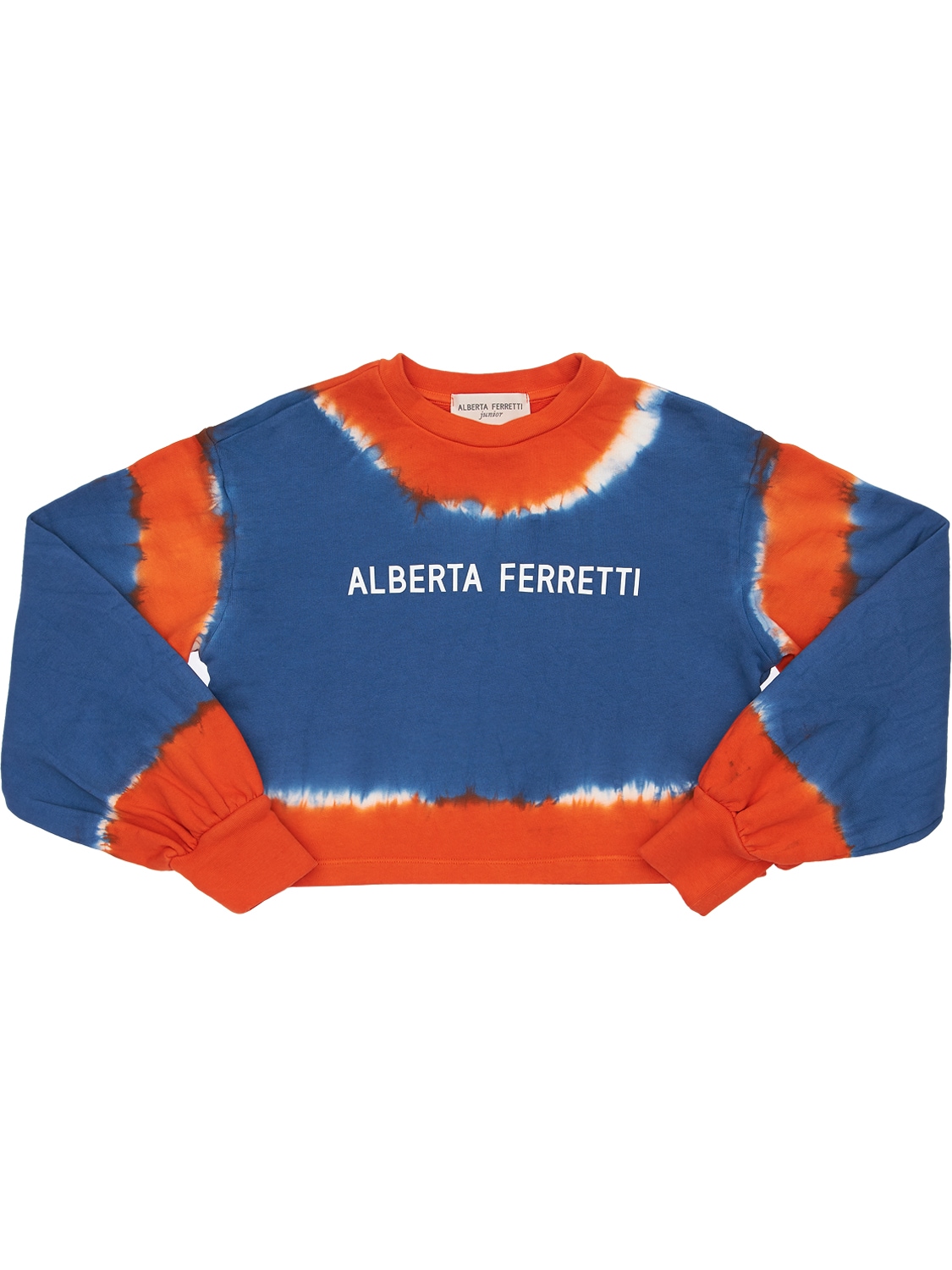 Alberta Ferretti Kids' Multicolor Sweatshirt For Girl With Logo In Orange