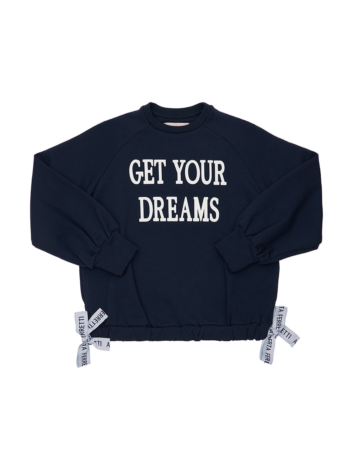 Alberta Ferretti Teen Get Your Dreams Sweatshirt In Navy