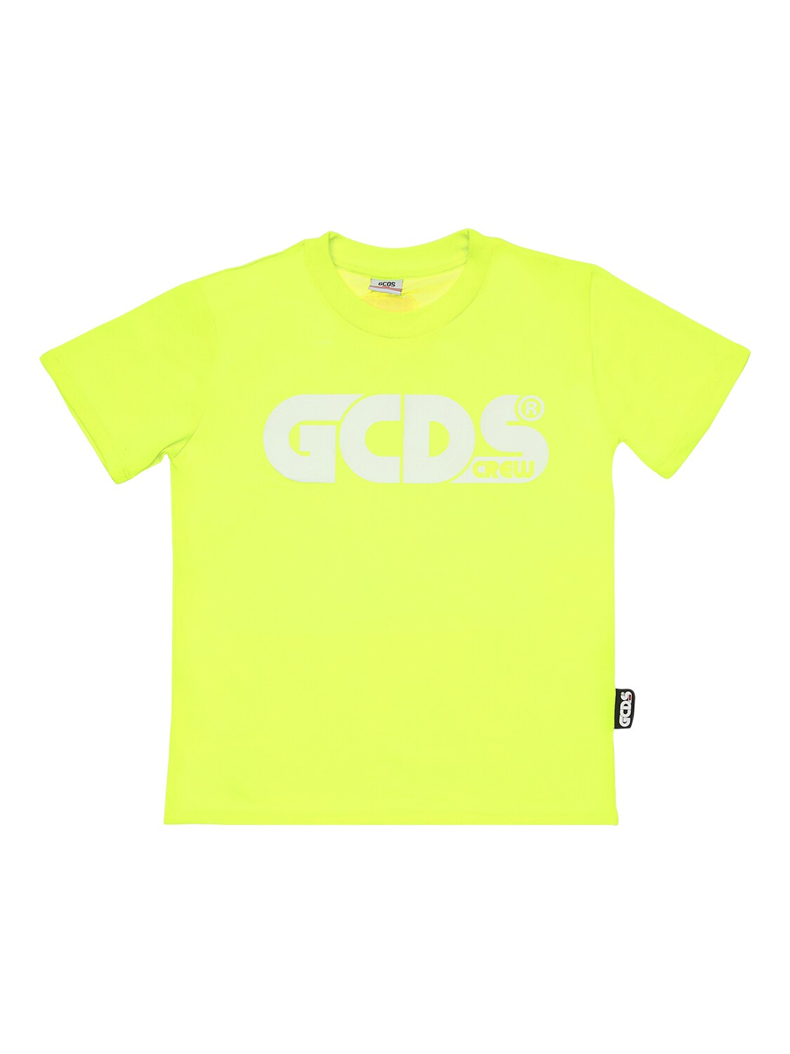 Gcds T-shirts LOGO PRINT COTTON JERSEY T-SHIRT