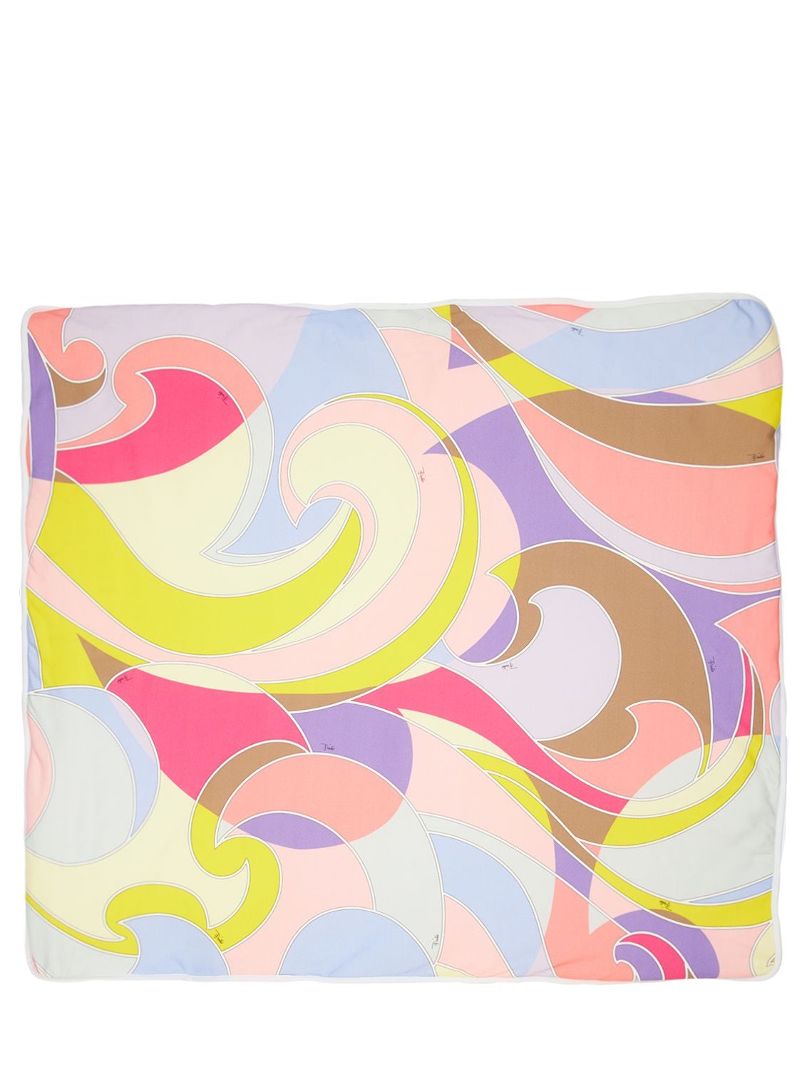 Emilio Pucci Kids' Printed Double Jersey Blanket In Multicolor