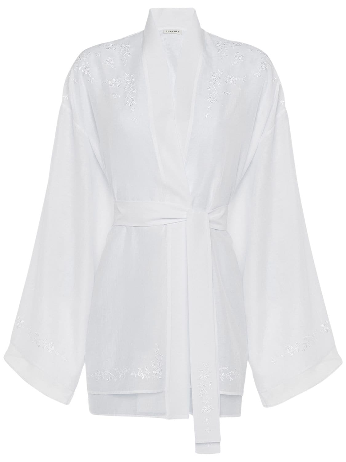 La Perla Ballet Blanc Short Robe In White