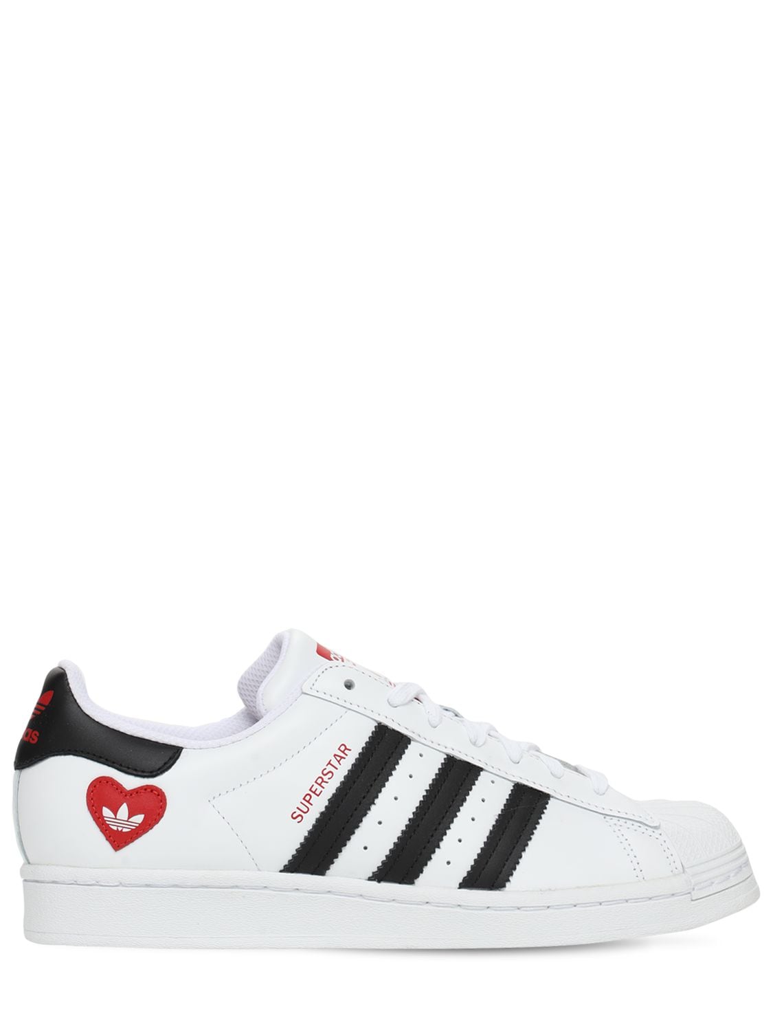 Adidas Originals Valentines Day Superstar Sneakers In White