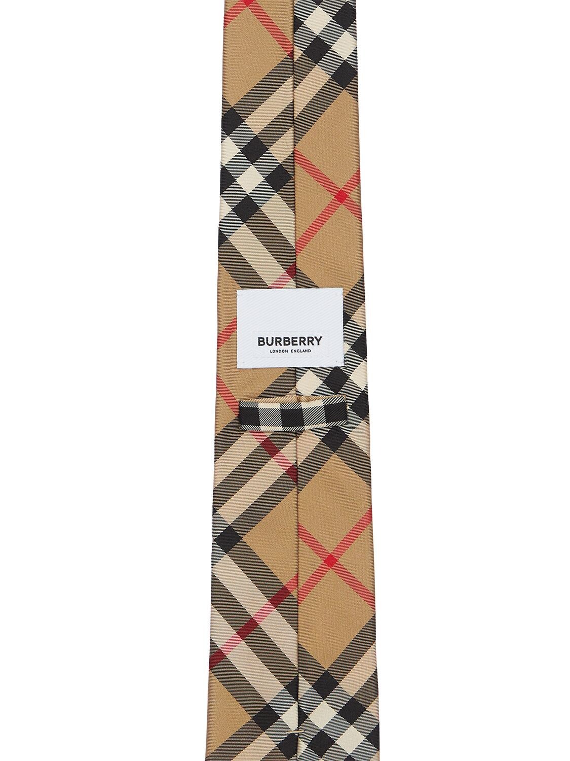 BURBERRY 7cm Mnston Micro Check Printed Silk Tie | Smart Closet