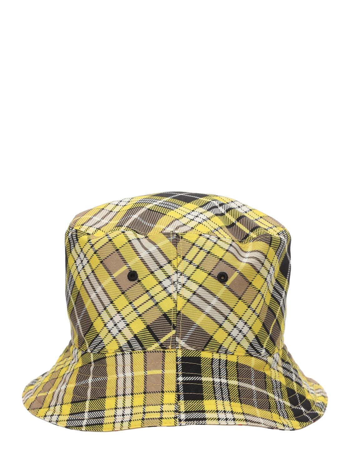 BURBERRY 双面格纹羊毛混纺渔夫帽,73I3EJ036-QTCWMJY1