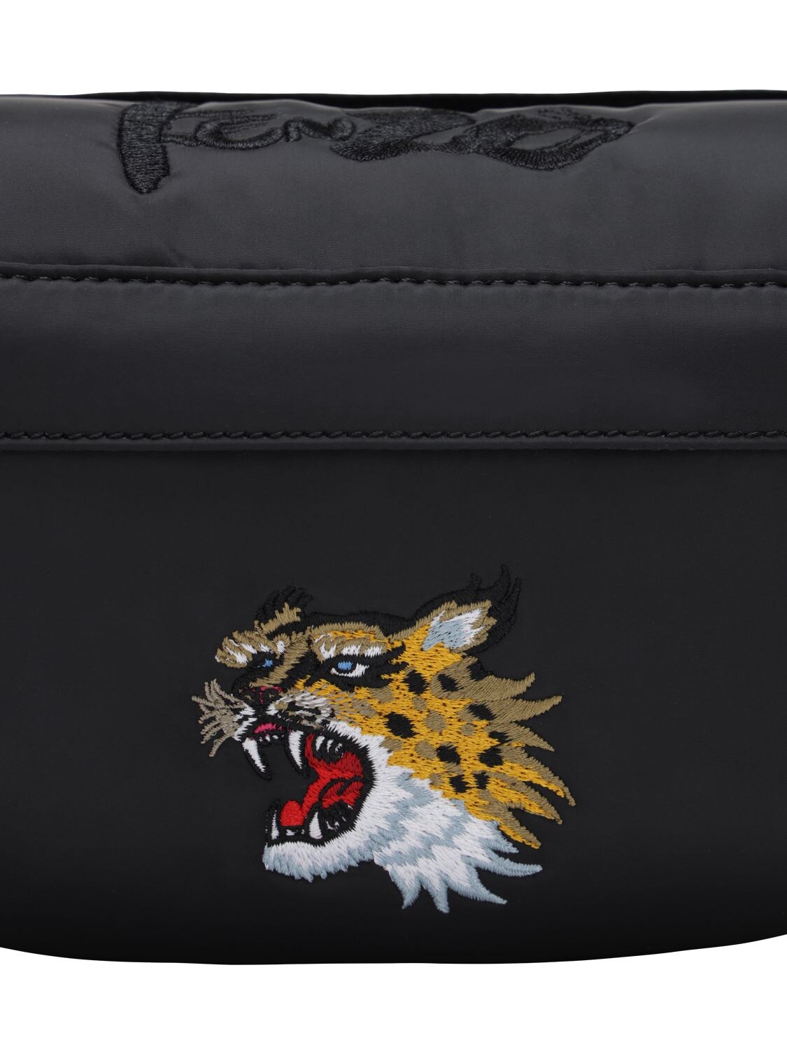 Kenzo Black Kansai Yamamoto Edition Tiger Crest Belt Bag In 99