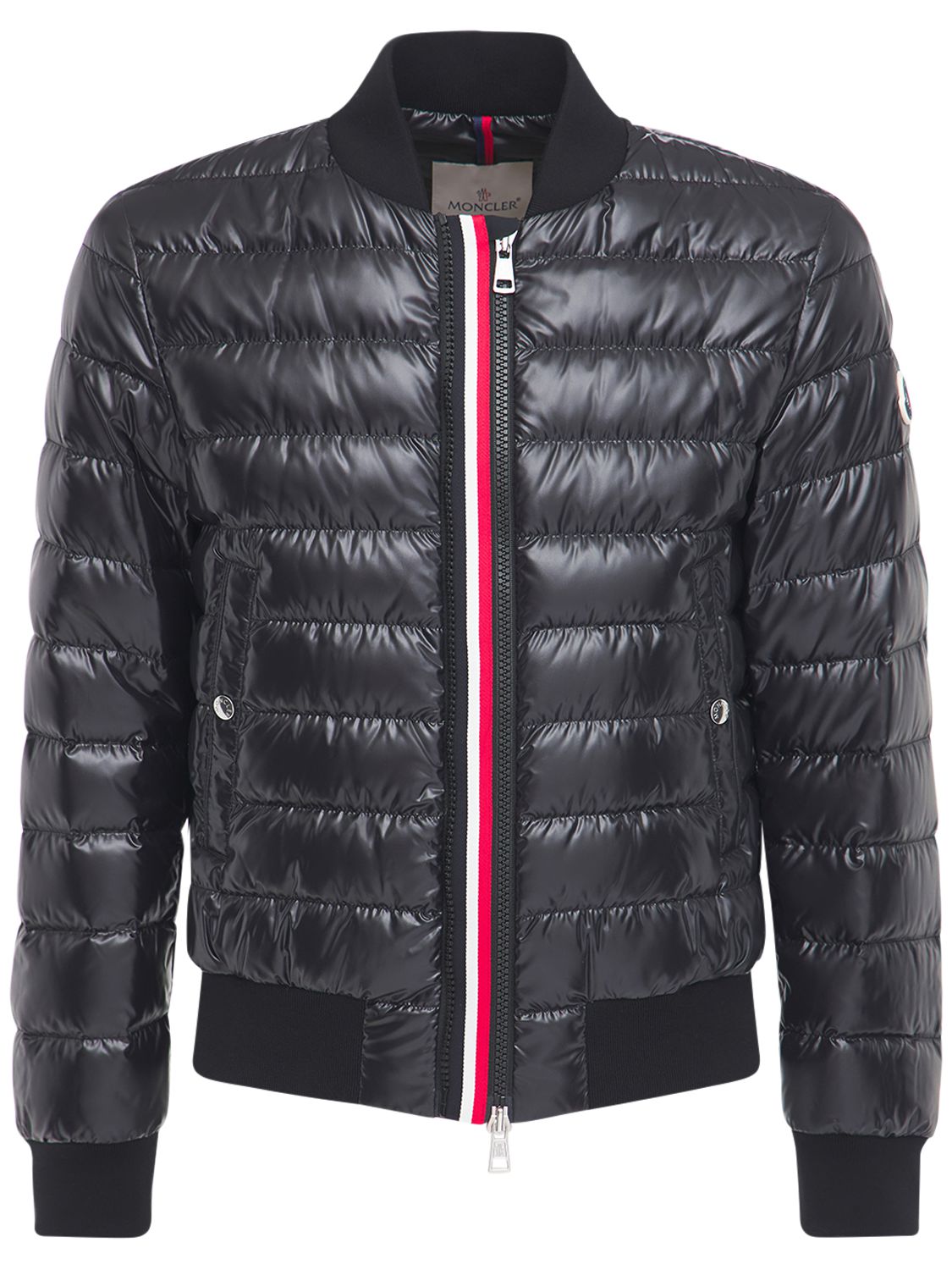 MONCLER PEROUGES NYLON BOMBER DOWN JACKET