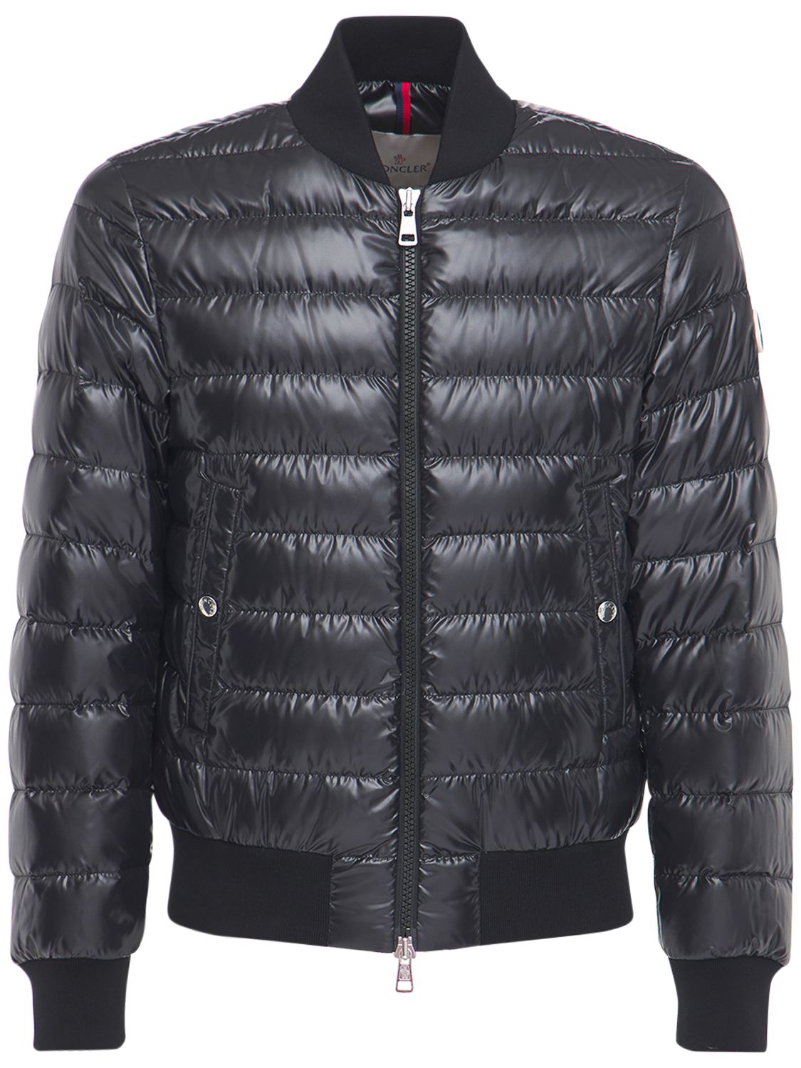 MONCLER PEROUGES NYLON BOMBER DOWN JACKET
