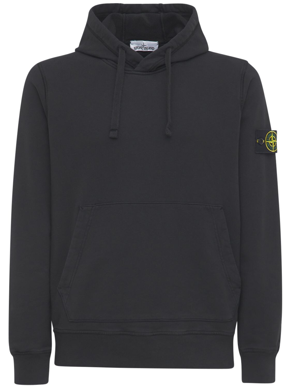 Stone Island - Cotton hoodie - Black | Luisaviaroma