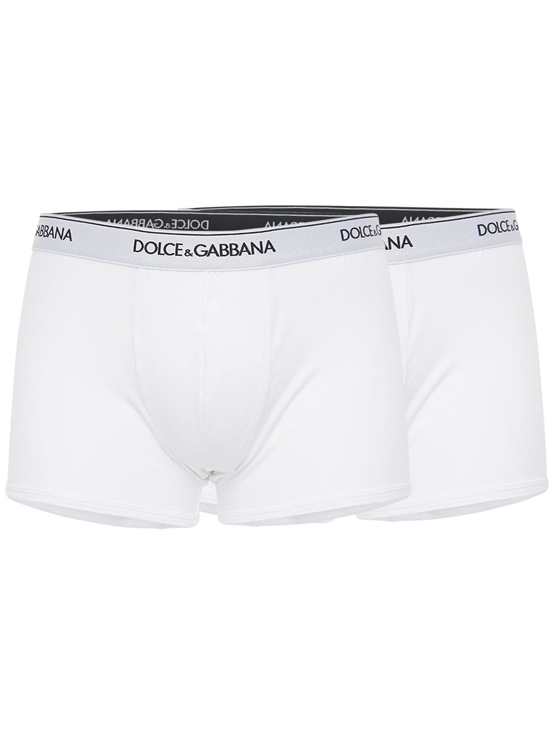 Dolce & Gabbana Men's Underwear Day By Day Bi-Pack Men's Boxer Trunks Black