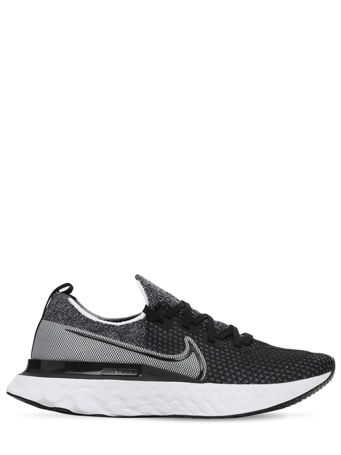 Nike React Infinity Run Flyknit Men's Running Shoes In Black