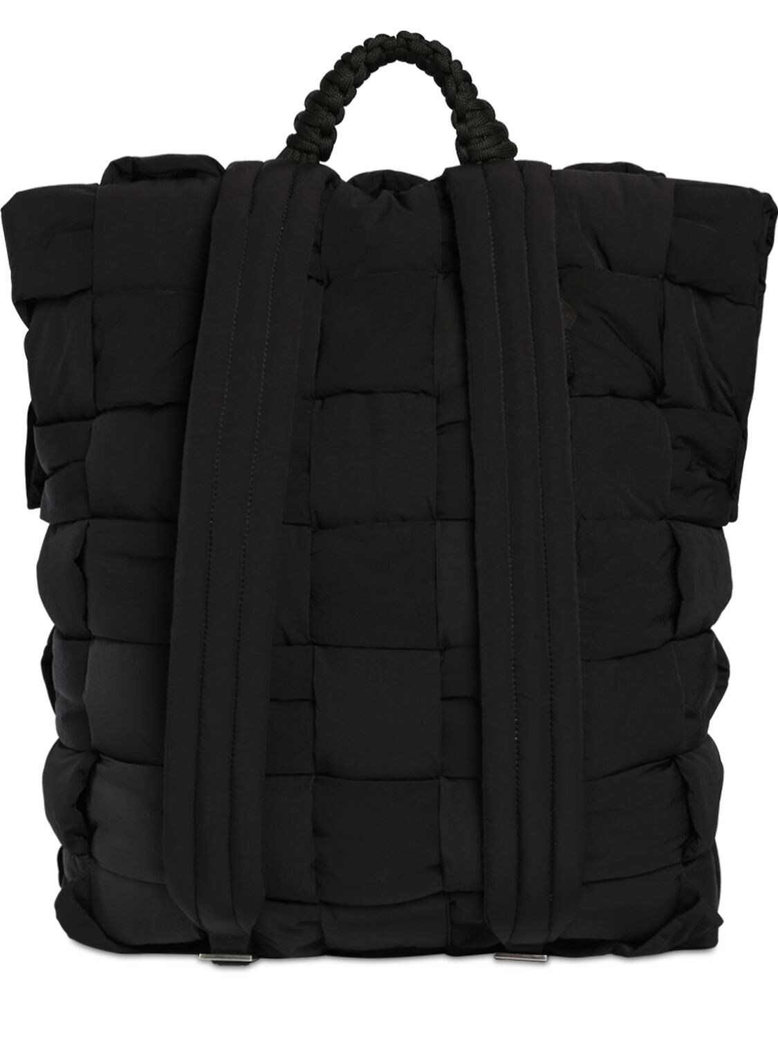 Bottega Veneta Intrecciato Nylon Backpack In Black | ModeSens