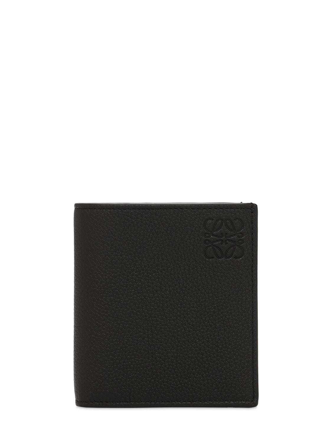 Loewe Vertical Bifold Wallet In Black