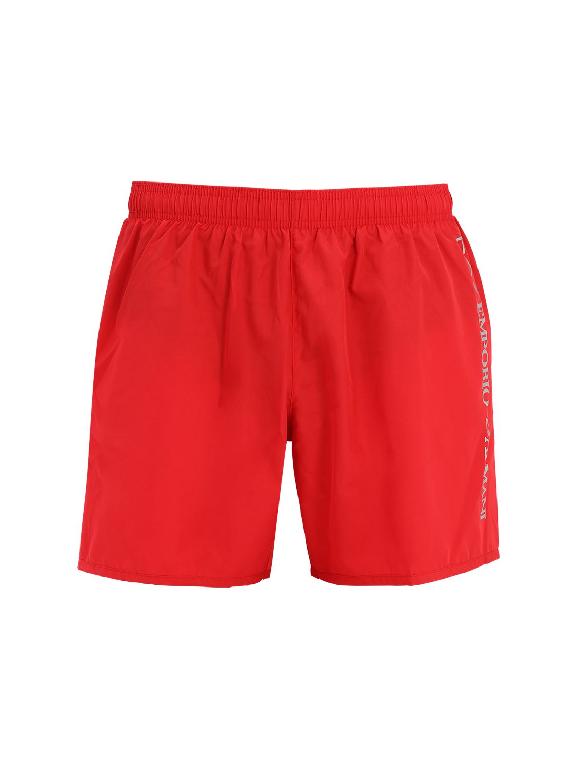 Badeshorts Mit Logodruck