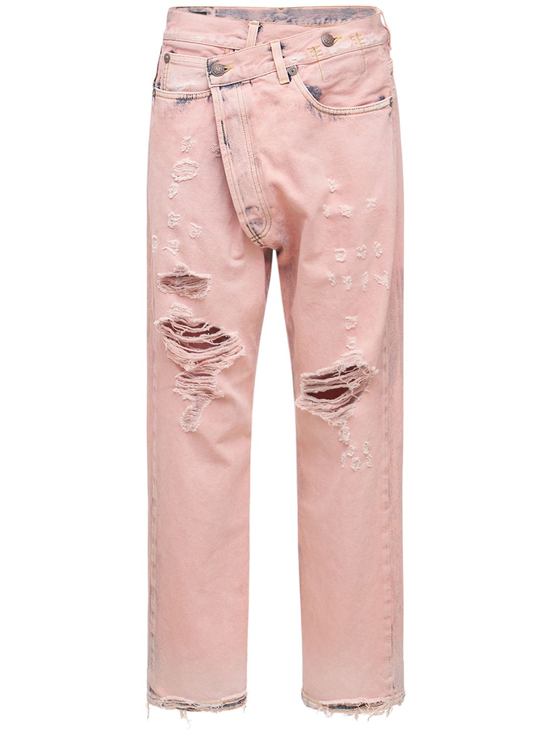 Shop R13 Crossover Cotton Denim Jeans 